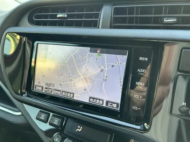 トヨタ アクア G G’s 島根県 2015(平27)年 3.8万km スーパーレッドⅤ 純正ナビ/（Ｂｌｕｅｔｏｏｔｈ/フルセグテレビ/CD/DVD)/バックカメラ/クルーズコントロール/前席シートヒーター/17インチＧ＇ｓアルミホイール/ナノイー/純正LEDヘッドライト/ＬＥＤＢＥＡＭスイッチ/Ｇ＇ｓフロアマット/横滑り防止装置/EV/エコドライブモード