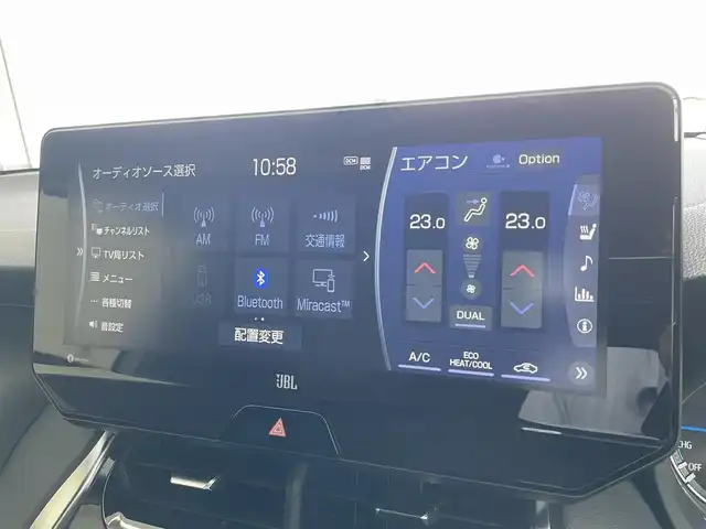 トヨタ ハリアー ハイブリッド Z レザーパッケージ 千葉県 2021(令3)年 3.1万km ホワイトパールクリスタルシャイン ワンオーナー/Zレザーパッケージ/4WD/パノラマルーフ/モデリスタエアロ（F/S/R）/マルチテレインモニター　OP/JBLプレミアムサウンド/12.3インチ純正ディスプレイオーディオ＋ナビ/・フルセグTV/BTオーディオ/ラジオ/黒革シート/シートメモリ付パワーシート/フロントシートベンチレーション/Toyota Safety Sense/・プリクラッシュセーフティ/・レーダークルーズコントロール/・オートマチックハイビーム/・レーントレーシングアシスト/ブラインドスポットモニター/デジタルインナーミラー/ステアリングヒーター/ビルトインETC2.0/クリアランスソナー/プッシュスタート/スマートキー/ワイドバイザー/純正19インチAW/LEDヘッドライト/保証書/取説/スペアキー