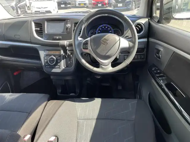 スズキ ワゴンＲ スティングレー X 静岡県 2014(平26)年 4.4万km スチールシルバーM 純正メーカーナビ/ワンセグTV/USB/Bluetooth/バックカメラ/純正エアロ/純正14インチアルミホイール/レーダーブレーキサポート/右前シートヒーター/ドライブレコーダー/ETC/HIDヘッドライト/スマートキー2個/プッシュスタート/新車時保証書/取扱説明書