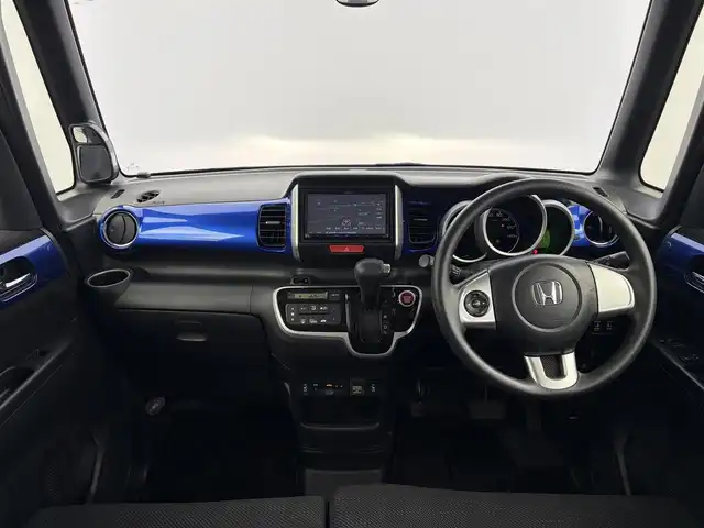 ホンダ Ｎ ＢＯＸ G SSパッケージ 愛知県 2017(平29)年 3.3万km 青 両側パワースライドドア/シートヒーター/ETC/オートエアコン/8インチメモリナビ（型式：MDV-D404BT）/ワンセグTV/DVD/SD/AM/FM/Bluetooth/アイドリングストップ/ベンチシート/チップアップシート/純正フロアマット/純正14インチアルミホイール
