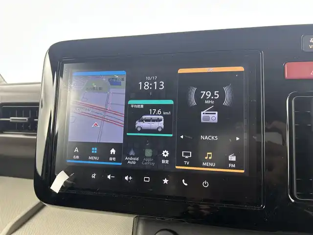 スズキ スペーシア HYBRID X 千葉県 2024(令6)年 0.5万km ピュアホワイトP 禁煙/両側電動ドア/デュアルセンサーブレーキサポート/・車線逸脱警報システム/・先行車発進システム/・コーナーセンサー/純正9インチメモリナビ/・USB/Bluetooth/フルセグTV/・全方位カメラ/DNシートヒーター/ステアリングスイッチ/純正ホイールキャップ/オートライト/・LEDヘッドライト/・ヘッドライトレベライザー