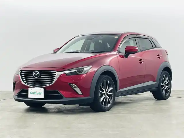マツダ ＣＸ－３ XD プロアクティブ 福島県 2018(平30)年 11.1万km ソウルレッドクリスタルM i-ACTIVSENSE/・レーダークルーズコントロール/・車線逸脱警報システム/・ハイビームアシスト/・衝突被害軽減ブレーキ/・交通標識認識システム/・横滑り防止装置/純正ナビ/・フルセグTV/BT/CD/DVD/AUX/USB/FM/AM/SD/・バックカメラ/・前方ドライブレコーダー/・ETC/ハーフレザーシート/・D席パワーシート/・D+N席シートヒーター/ヘッドアップディスプレイ/革張ステアリング/・ステアリングリモコン/・ステアリングヒーター/プッシュスタート/・スマートキー/電動格納ミラー/・ウィンカーミラー/LEDヘッドライト/・オートライト/・フォグランプ/コーナーセンサー/純正フロアマット/ドアバイザー/純正18インチアルミ/ワンオーナー