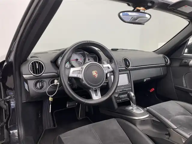 ポルシェ ボクスター S 滋賀県 2011(平23)年 7.2万km 黒 純正７インチナビ/Bluetooth/CD/DVD/フルセグ/バックカメラ/ドラレコ（前後）/MTモード付AT/オープンカー（ソフトトップ）/左ハンドル/純正AW/ハーフレザー/シートヒーター（D/N）