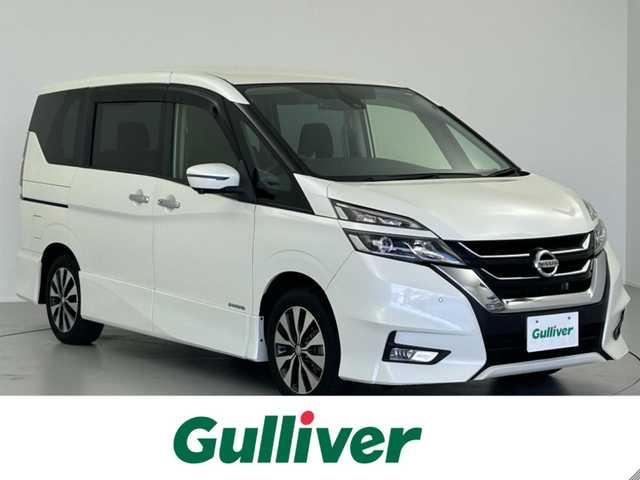 日産 セレナ ハイウェイスターVセレクションⅡ 岐阜県 2018(平30)年 4万km ブリリアントホワイトパール 社外ナビ　全方位カメラ　両側パワースライドドア　プリクラッシュセーフティ　クルーズコントロール　ドラレコ　ＥＴＣ　サイドサンシェード　コーナーセンサー　ＬＥＤオートライト　フォグランプ　純正１６ＡＷ