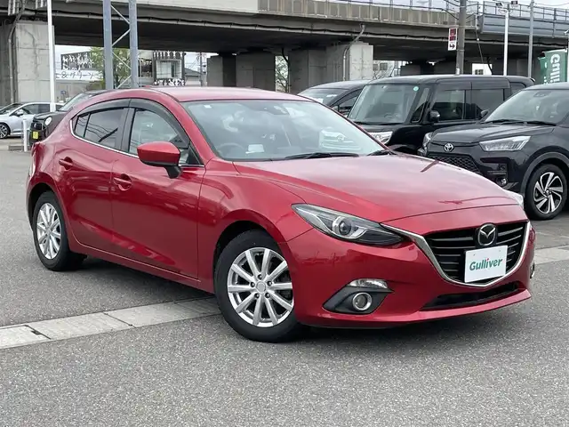 マツダ アクセラ スポーツ 15S ツーリング 石川県 2015(平27)年 8.7万km ソウルレッドプレミアムメタリック 純正メモリーナビ/CD/DVD/フルセグTV/バックカメラ/LEDヘッドライト/ETC/レーダーブレーキ/レーダークルーズ/純正アルミホイール/スマートキー/プッシュスタート/電動ミラー/保証書