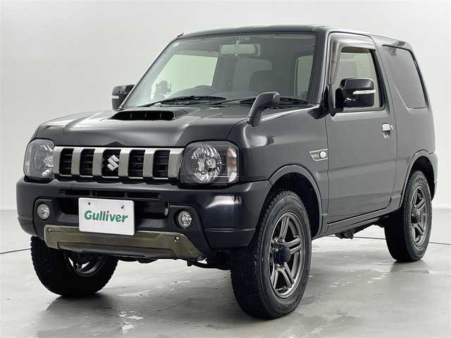 スズキ ジムニー ランドベンチャー 福井県 2017(平29)年 5.7万km ブルーイッシュブラックパール3 4WD/社外メモリナビ（NVIC-RZ800)/【CD/DVD/フルセグTV/Bluetooth】/電動格納ミラー/D席シートヒーター/レザーシート/フォグライト/ステアリングスイッチ/ヘッドライトレベライザー/革巻ステアリング