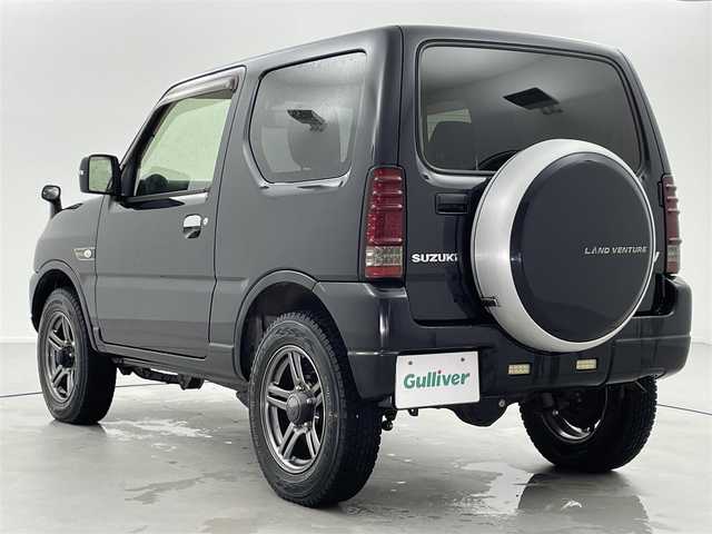 スズキ ジムニー ランドベンチャー 福井県 2017(平29)年 5.7万km ブルーイッシュブラックパール3 4WD/社外メモリナビ（NVIC-RZ800)/【CD/DVD/フルセグTV/Bluetooth】/電動格納ミラー/D席シートヒーター/レザーシート/フォグライト/ステアリングスイッチ/ヘッドライトレベライザー/革巻ステアリング