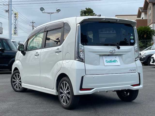 ダイハツ ムーヴ カスタム X LTDⅡ SAⅢ 静岡県 2019(令1)年 5万km パールホワイトⅢ ●純正ディスプレイオーディオ/(CD/DVD/Bluetooth/iPod)/(DUK-W69D)/●運転席シートヒーター/●全方位カメラ/●衝突被害軽減システム/●レーンキープアシスト/●LEDライト＆フォグランプ/●オートライト/●オートマチックハイビーム/●レベライザー/●ステアリングスイッチ/●ETC/●電動格納ウィンカーミラー/●ドアバイザー/●スマートキー/●プッシュスタート/●純正14インチアルミホイール/●ダブルSRS＋ABS