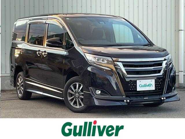 トヨタ エスクァイア Gi プレミアムパッケージ ブラックテーラード 山形県 2019(平31)年 13万km スパークリングブラックパールクリスタルシャイン 4WD/衝突被害軽減システム/TRDエアロ/フリップダウンモニター/純正SDナビ/　　【CD DVD BT フルセグ MSV】/バックカメラ/両側パワースライドドア/クルーズコントロール/LEDオートヘッドライト/ハーフレザーシート/シートヒーター/アイドリングストップ/ステアリンングヒーター/ステアリングスイッチ/MTモード付AT/電動格納ウィンカーミラー/フォグランプ/WAAC/スマートキー×2/ETC