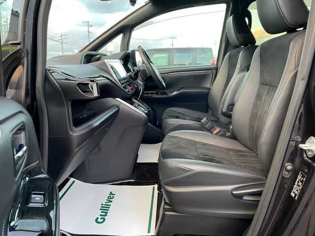 トヨタ エスクァイア Gi プレミアムパッケージ ブラックテーラード 山形県 2019(平31)年 13万km スパークリングブラックパールクリスタルシャイン 4WD/衝突被害軽減システム/TRDエアロ/フリップダウンモニター/純正SDナビ/　　【CD DVD BT フルセグ MSV】/バックカメラ/両側パワースライドドア/クルーズコントロール/LEDオートヘッドライト/ハーフレザーシート/シートヒーター/アイドリングストップ/ステアリンングヒーター/ステアリングスイッチ/MTモード付AT/電動格納ウィンカーミラー/フォグランプ/WAAC/スマートキー×2/ETC