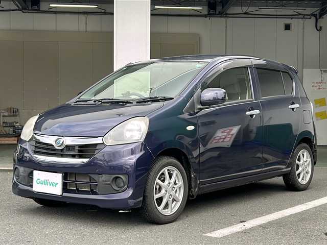 ダイハツ ミラ イース X SA 京都府 2013(平25)年 3.9万km アーバンナイトブルークリスタルメタリック アイドリングストップ/ドアバイザー/ETC