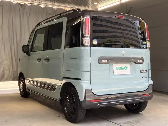 スズキ スペーシア ギア HYBRID XZターボ 東京都 2019(令1)年 3.6万km オフブルーメタリック/ガンメタリック2トーンルーフ ワンオーナー /純正ナビゲーション/地上デジタルテレビ/全方位モニター/ヘッドアップディスプレイHUD/ドライブレコーダー（前後）/ETC/クルーズコントロール/両側パワースライドドア/スマートキー/シートヒーター /パーソナルテーブル/セーフティーサポート/・デュアルセンサーブレーキサポート/・車線逸脱警報機能/・先行車発進お知らせ機能/・後退時ブレーキサポート/・リアパーキングセンサー/メーカー保証書/取扱説明書/点検整備記録簿R12356年
