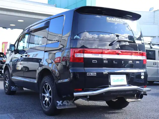 三菱 デリカＤ：５ G－Power package 神奈川県 2009(平21)年 10.9万km ディープブラックマイカ ワンオーナー/メモリナビ/フルセグTV/バックカメラ/16インチAW GOODRICH AllTerrainタイヤ/柿本改マフラー/GOQBUTO ROO-Bar/フリップダウンモニター/クルーズコントロール/ドアバイザー/片側パワースライドドア/ETC/HID/保証書/取説、ナビ説/スペアスマートキー