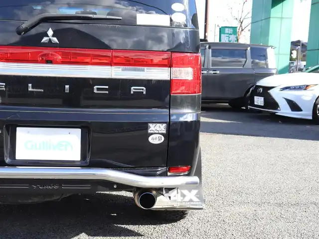 三菱 デリカＤ：５ G－Power package 神奈川県 2009(平21)年 10.9万km ディープブラックマイカ ワンオーナー/メモリナビ/フルセグTV/バックカメラ/16インチAW GOODRICH AllTerrainタイヤ/柿本改マフラー/GOQBUTO ROO-Bar/フリップダウンモニター/クルーズコントロール/ドアバイザー/片側パワースライドドア/ETC/HID/保証書/取説、ナビ説/スペアスマートキー