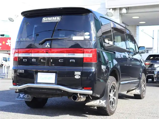 三菱 デリカＤ：５ G－Power package 神奈川県 2009(平21)年 10.9万km ディープブラックマイカ ワンオーナー/メモリナビ/フルセグTV/バックカメラ/16インチAW GOODRICH AllTerrainタイヤ/柿本改マフラー/GOQBUTO ROO-Bar/フリップダウンモニター/クルーズコントロール/ドアバイザー/片側パワースライドドア/ETC/HID/保証書/取説、ナビ説/スペアスマートキー