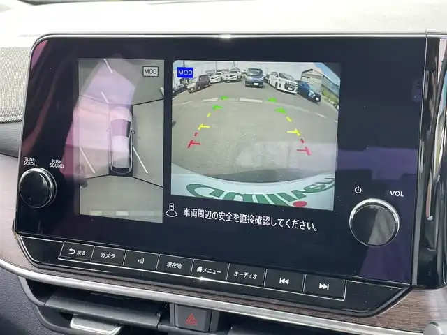 日産 オーラ G レザーエディション 茨城県 2022(令4)年 1.2万km ピュアホワイトパール 純正ナビ/【AM・FM・TV・BT・USB】/プロパイロット/レーダークルコン/ETC2.0/全方位カメラ/前後コーナーセンサー/ワイヤレス充電/ステリモ/ブレーキホールド/インテリジェントルームミラー/純正フロアマット/社外アルミホイール/オートライト/オートハイビーム/Fフォグ/LEDライト/ハンドル支援