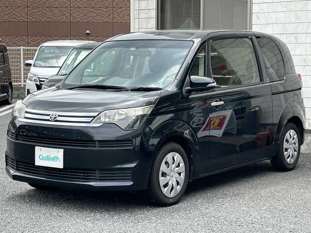 トヨタ スペイド F 福岡県 2014(平26)年 7.2万km ブラックマイカ 社外メモリナビ【AVN-R7W】/　（AM/FM/CD/DVD/Bluetooth/フルセグTV）/横滑り防止装置/ETC/片側パワースライドドア/電格ウインカーミラー/ISOFIX/盗難防止装置/保証書/取扱説明書/ナビ取扱説明書