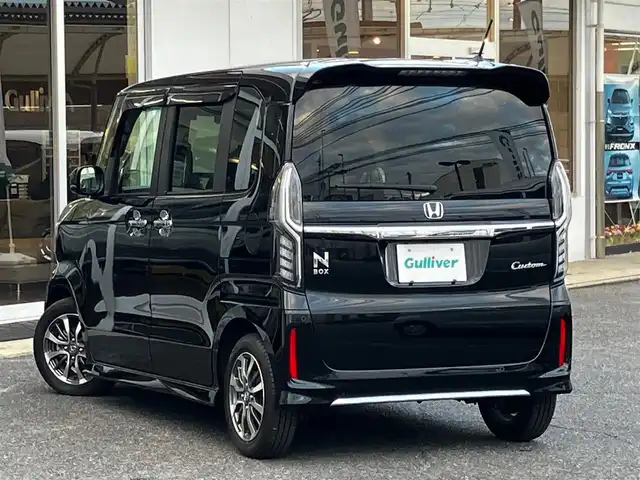 ホンダ Ｎ ＢＯＸ カスタム L 山口県 2022(令4)年 0.9万km クリスタルブラックパール メモリーナビ/フルセグTV/バックカメラ/純正14インチアルミホイール/ドアバイザー/左側パワースライドドア /フロントシートヒーター/LEDオートライト/LEDフォグランプ/アダプティブクルーズコントロール/プリクラッシュセーフティ/レーンキープアシスト/ETC/エンジンプッシュスタート