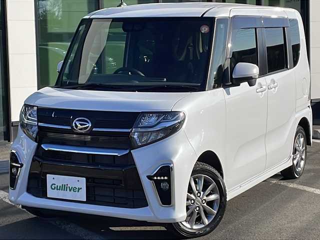 ダイハツ タント カスタム X セレクション 道東・釧路十勝 2020(令2)年 5.7万km シャイニングホワイトパール ・4WD/・ワンオーナー/・純正SDナビ/（フルセグ AM FM CD DVD USB BT）/・両側パワースライドドア/・コーナーセンサー/・LEDフォグランプ/・ベンチシート/・シートヒーターD/N/・パーキングアシスト/・アイドリングストップ/・横滑り防止機能/・衝突被害軽減システム/・オートライト/・プッシュスタート/・ドアバイザー/・エンジンスターター/・保証書/・取扱説明書