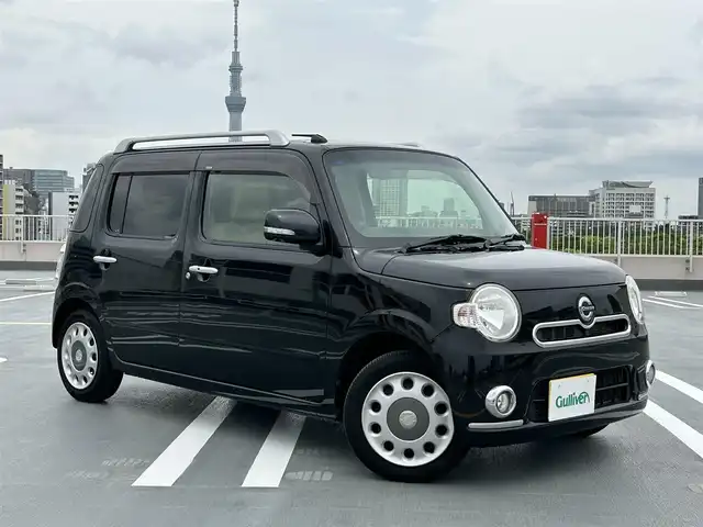 ダイハツ ミラ ココア プラスX 東京都 2014(平26)年 5.6万km ブラックマイカメタリック HDDサイバーナビ(AVIC-ZH0007)/(CD・DVD・BT・FM・AM)/バックカメラ/アイドリングストップ/ETC/フォグランプ/ルーフレール/純正マット/スペアタイヤ/Wエアバック/キーレス/ABS/保証書・取説