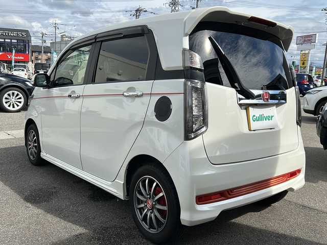 ホンダ Ｎ ＷＧＮ カスタム G ターボパッケージ 石川県 2015(平27)年 13.5万km プレミアムホワイトパール 純正SDナビ【VXM-155VFEI】/(Bluetooth/CD/DVD/フルセグTV) /ETC /ドラレコ /バックカメラ　/クルーズコントロール　/アイドリングストップ/社外フロアマット　/純正アルミホイール　/純正エアロ