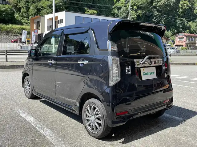 ホンダ Ｎ ＷＧＮ カスタム G Aパッケージ 岐阜県 2014(平26)年 7.6万km プレミアムゴールドパープルパール 4WD/純正ナビ/【CD.DVD.TV.Bluetooth．AM/FMラジオ】/バックカメラ/スマートキー/プッシュスタートボタン/クルーズコントロール/シティブレーキアクティブシステム/ベンチシート/オートライト/フォグライト/積込スタッドレスタイヤ/ドアバイザー/ウィンカーミラー/純正アルミホイール/純正フロアマット/取扱説明書/スペアキー
