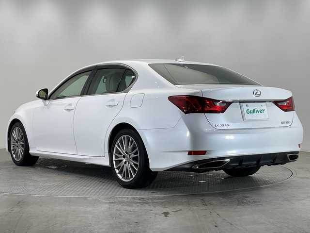 レクサス ＧＳ 350 バージョンL 栃木県 2013(平25)年 4.2万km ホワイトパールクリスタルシャイン 純正ナビ/(フルセグTV・Bluetooth・CD・DVD・USB・HDD・AUX)/バックカメラ　/本革シート(ベージュ)/全席シートヒーター/前席シートクーラー/クルーズコントロール/パドルシフト/電動パーキングブレーキ/リア電動サンシェード/ウッドコンビハンドル/前席パワーシート(メモリー機能付き)/ダブルオートエアコン/ビルトインETC/HIDヘッドライト/オートライト/フロントフォグランプ/レーダー/ドアバイザー/スマートキー/スペアキー/カードキー/取扱説明書/保証書