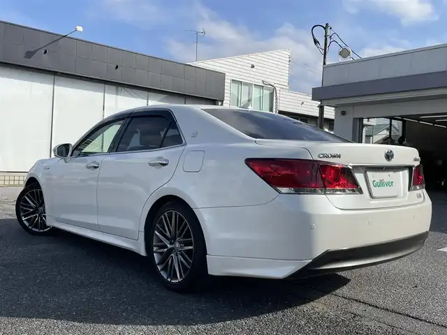 トヨタ クラウン ハイブリッド アスリートS 千葉県 2013(平25)年 10.8万km ホワイトパールクリスタルシャイン ワンオーナー/スパッタリング18インチAW＜OP＞/アドバンストパッケージ＜OP＞/〇プリクラッシュセーフティシステム/〇クリアランスソナー/〇レーダークルーズコントロール/純正HDDナビ＜OP＞/フルセグTV/CD/DVD/BTオーディオ/バックカメラ/前席パワーシート/シートヒーター/ビルトインETC/スマートキー/プッシュスタート/純正前方ドライブレコーダー/ステアリングヒーター/ステアリングスイッチ/レーダー探知機＜ZERO　702V＞/バイキセノン式ヘッドランプ/保証書/取説/スペアキー