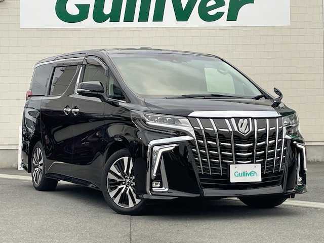 トヨタ アルファード S Cパッケージ 静岡県 2018(平30)年 4.5万km ブラック ●純正ナビ/(フルセグ/CD/DVD/Bluetooth)/●バックカメラ/●レーダークルーズコントロール/●プリクラッシュセーフティー/●レーントレーシングアシスト/●前後クリアランスソナー/●パーキングサポートブレーキ/●オートブレーキホールド/●LEDヘッドライト/●フォグランプ/●オートライト/●オートマチックハイビーム/●ウッドコンボステアリング/●ステアリングスイッチ/●ステアリングヒーター/●両側パワースライドドア/●電動格納ウインカーミラー/●デジタルインナーミラー/●電動リアゲート/●電動パーキングブレーキ/●おくだけ充電/●ETC/●運転席＆助手席エアシート/●運転席＆助手席パワーシート/●運転席シートメモリー/●後席パワーシート/●純正フロアマット/●ドアバイザー/●前方ドライブレコーダー/●ISOFIX/●サンルーフ/●プッシュスタート/●スマートキー/●純正18インチアルミホイール/●W+サイド+カーテンSRS+ABS/●保証書/●取扱説明書