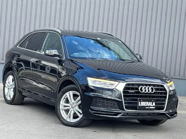 アウディ Ｑ３ 2．0 TFSI クワトロ 180PS 青森県 2017(平29)年 5.4万km ミトスブラックメタリック /4WD/ターボ/黒ハーフレザーシート/前席パワーシート /前席シートヒーター/純正HDDナビ/　(フルセグTV/DVD/Bt)/バックカメラ/社外前後ドラレコ/前後バンパーソナー/シルバールーフレール/パワーバックドア/前後バンパーソナー/革巻きステア・ノブ/パドルシフト/オーディオ/ステアスイッチ/LEDオートライト/ヘットライトウオッシャー/ウインカーミラー /ミラーヒーター/ヒルクライムアシスト/リア5面スモークフィルム/プッシュスタートシステム/W/サイドエアバッグ/ABS/スマートキー
