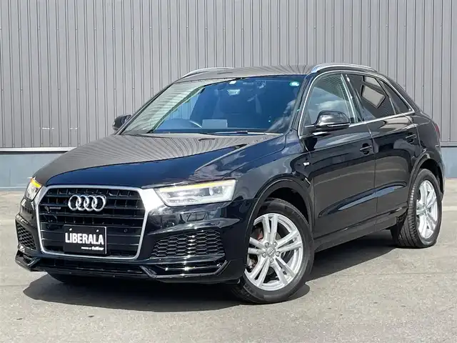 アウディ Ｑ３ 2．0 TFSI クワトロ 180PS 青森県 2017(平29)年 5.4万km ミトスブラックメタリック /4WD/ターボ/黒ハーフレザーシート/前席パワーシート /前席シートヒーター/純正HDDナビ/　(フルセグTV/DVD/Bt)/バックカメラ/社外前後ドラレコ/前後バンパーソナー/シルバールーフレール/パワーバックドア/前後バンパーソナー/革巻きステア・ノブ/パドルシフト/オーディオ/ステアスイッチ/LEDオートライト/ヘットライトウオッシャー/ウインカーミラー /ミラーヒーター/ヒルクライムアシスト/リア5面スモークフィルム/プッシュスタートシステム/W/サイドエアバッグ/ABS/スマートキー
