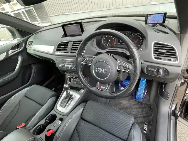 アウディ Ｑ３ 2．0 TFSI クワトロ 180PS 青森県 2017(平29)年 5.4万km ミトスブラックメタリック /4WD/ターボ/黒ハーフレザーシート/前席パワーシート /前席シートヒーター/純正HDDナビ/　(フルセグTV/DVD/Bt)/バックカメラ/社外前後ドラレコ/前後バンパーソナー/シルバールーフレール/パワーバックドア/前後バンパーソナー/革巻きステア・ノブ/パドルシフト/オーディオ/ステアスイッチ/LEDオートライト/ヘットライトウオッシャー/ウインカーミラー /ミラーヒーター/ヒルクライムアシスト/リア5面スモークフィルム/プッシュスタートシステム/W/サイドエアバッグ/ABS/スマートキー
