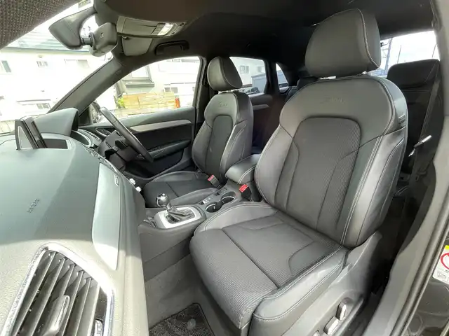 アウディ Ｑ３ 2．0 TFSI クワトロ 180PS 青森県 2017(平29)年 5.4万km ミトスブラックメタリック /4WD/ターボ/黒ハーフレザーシート/前席パワーシート /前席シートヒーター/純正HDDナビ/　(フルセグTV/DVD/Bt)/バックカメラ/社外前後ドラレコ/前後バンパーソナー/シルバールーフレール/パワーバックドア/前後バンパーソナー/革巻きステア・ノブ/パドルシフト/オーディオ/ステアスイッチ/LEDオートライト/ヘットライトウオッシャー/ウインカーミラー /ミラーヒーター/ヒルクライムアシスト/リア5面スモークフィルム/プッシュスタートシステム/W/サイドエアバッグ/ABS/スマートキー