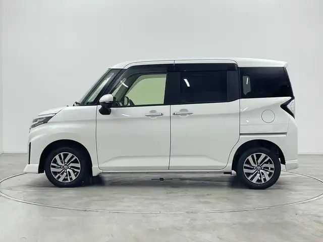 トヨタ ルーミー カスタムG 群馬県 2025(令7)年 0.4万km パールホワイトⅢ 純正９型ディスプレイ　全周囲カメラ　アダプティブクルーズコントロール　両側電動スライドドア　ビルトインＥＴＣ　前後ドラレコ　衝突被害軽減ブレーキ　革巻きステアリング　ＬＥＤライト　スマートキー　禁煙車