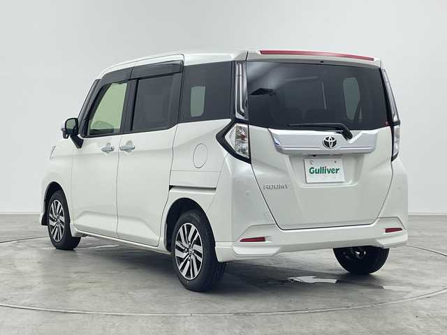 トヨタ ルーミー カスタムG 群馬県 2025(令7)年 0.4万km パールホワイトⅢ 純正９型ディスプレイ　全周囲カメラ　アダプティブクルーズコントロール　両側電動スライドドア　ビルトインＥＴＣ　前後ドラレコ　衝突被害軽減ブレーキ　革巻きステアリング　ＬＥＤライト　スマートキー　禁煙車