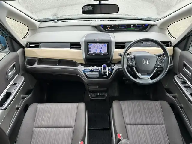 ホンダ フリード ハイブリット G ホンダセンシング 兵庫県 2018(平30)年 6.6万km ブルーホライゾンM ナビ/Bluetooth/フルセグ/FM/AM/CD/DVD/リアモニター/両側パワースライド/純正フロアマット/プッシュスタート/衝突軽減ブレーキ/スマートキー/オートライト/LEDヘッドライト