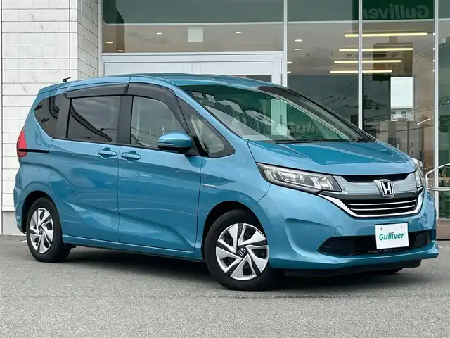 ホンダ フリード ハイブリット G ホンダセンシング 兵庫県 2018(平30)年 6.6万km ブルーホライゾンM ナビ/Bluetooth/フルセグ/FM/AM/CD/DVD/リアモニター/両側パワースライド/純正フロアマット/プッシュスタート/衝突軽減ブレーキ/スマートキー/オートライト/LEDヘッドライト
