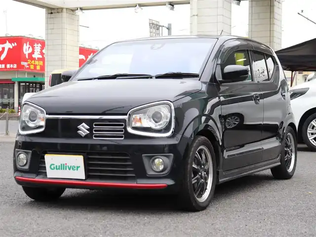 スズキ アルト ターボRS 神奈川県 2016(平28)年 7.6万km ブルーイッシュブラックパール3 TEIN車高調/HKSマフラー/15インチAW165/55R15/メモリナビ（CN-F1DVD）/ワンセグテレビ/シートヒーター/ドライブレコーダー（前後）/アイドリングストップ/ドアバイザー/プッシュスタート/ETC/保証書、取説/スペアスマートキー