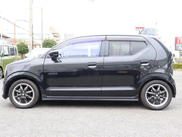 スズキ アルト ターボRS 神奈川県 2016(平28)年 7.6万km ブルーイッシュブラックパール3 TEIN車高調/HKSマフラー/15インチAW165/55R15/メモリナビ（CN-F1DVD）/ワンセグテレビ/シートヒーター/ドライブレコーダー（前後）/アイドリングストップ/ドアバイザー/プッシュスタート/ETC/保証書、取説/スペアスマートキー