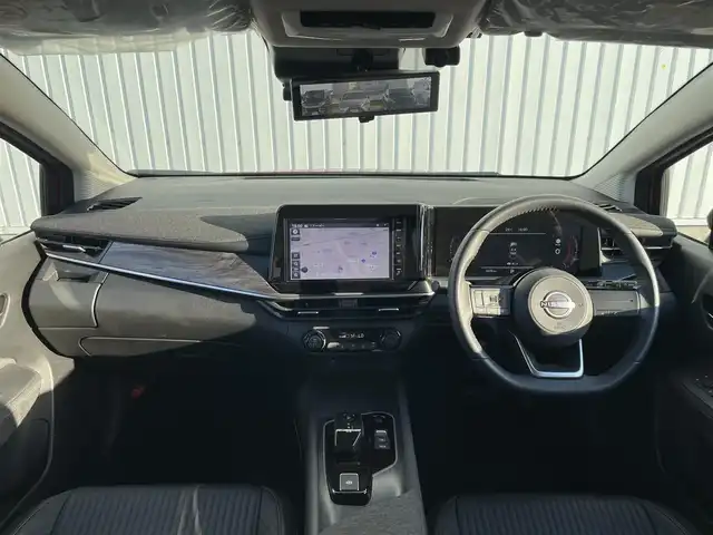 日産 オーラ G レザーエディション 滋賀県 2024(令6)年 0.5万km ガーネットレッド/スーパーブラック 2トーン 純正ナビ/(Bluetooth/フルセグ/Am/FM)/衝突軽減ブレーキ/アラウンドビューモニター/レーンキープアシスト/標識認識/電動パーキング/ブレーキホールド/レザーシート/D席パワーシート/Autoハイビーム/LEDオートライト/フォグ/デジタルインナーミラー/クリアランスソナー/ETC/USB/スペアキー
