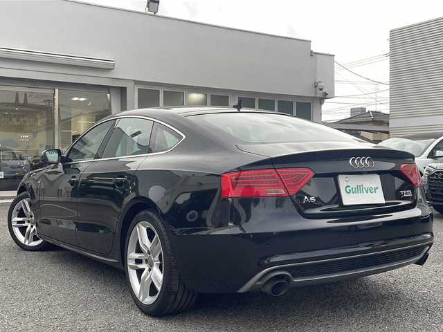 アウディ Ａ５ SB 2．0 TFSI クワトロ 東京都 2015(平27)年 7.5万km ミトスブラックメタリック 新車時保証書　取扱説明書/純正ナビ/（フルセグ/SD/BT/CD/DVD/FM/AM）/バックカメラ　ETC/ドライブレコーダー（360°＋リアカメラ）/パドルシフト/レザーシート/シートヒーター（D/N）/パワーシート（D/N）/オートホールド/スマートキー×２/純正18インチアルミ