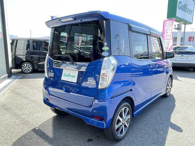 日産 デイズ ルークス ハイウェイスター Gターボ 兵庫県 2018(平30)年 4.8万km オーシャンブルーP エマージェンシーブレーキ/車線逸脱警報/誤発進抑制機能/クリアランスソナー /純正7インチナビ【MM318D-W】/　CD/DVD/Bluetooth/フルセグTV/アラウンドビューモニター/ETC/クルーズコントロール/両側パワースライドドア/オートライト/LEDヘッドライト/フロントフォグ/リア大型サーキュレーター/純正15インチAW/プッシュスタート/電動格納ミラー/フロアマット/ドアバイザー