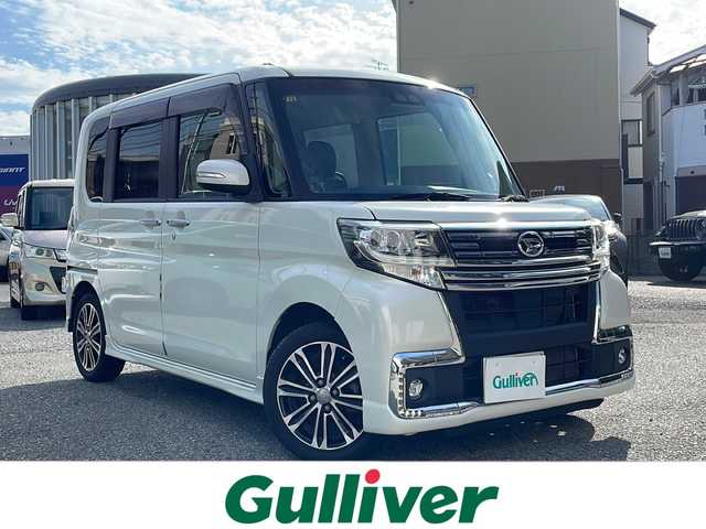 ダイハツ タント カスタム RS トップED SA Ⅲ 大阪府 2016(平28)年 9.8万km パールホワイトⅢ ワンオーナー/純正SDナビ/・DVD/CD/FM/AM/Bluetooth/・フルセグテレビ/ETC/ドライブレコーダー/バックカメラ/衝突軽減ブレーキ/盗難防止装置/ステアリングリモコン/シートヒーター（D席）/両側パワースライドドア/コーナーセンサー/LEDヘッドライト/オートライト/オートエアコン/スマートキー×1/プッシュスタート/12V電源/USBジャック/純正15インチアルミホイール/純正フロアマット/取扱説明書/ナビ取扱説明書/保証書