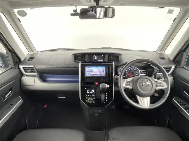 ダイハツ トール カスタムG ターボ SAⅡ 千葉県 2018(平30)年 2.4万km レーザーブルークリスタルシャイン 禁煙車/スマートアシストII/・衝突回避支援ブレーキ/・衝突警報機能/・車線逸脱警報機能/・誤発進抑制制御機能/両側パワースライドドア/純正メモリナビ/Bluetooth/CD/DVD/フルセグ/アラウンドビューモニター/クルーズコントロール/LEDオートライト/純正15インチアルミホイール/純正フロアマット/USBポート/プッシュスタート/スマートキー/取扱説明書