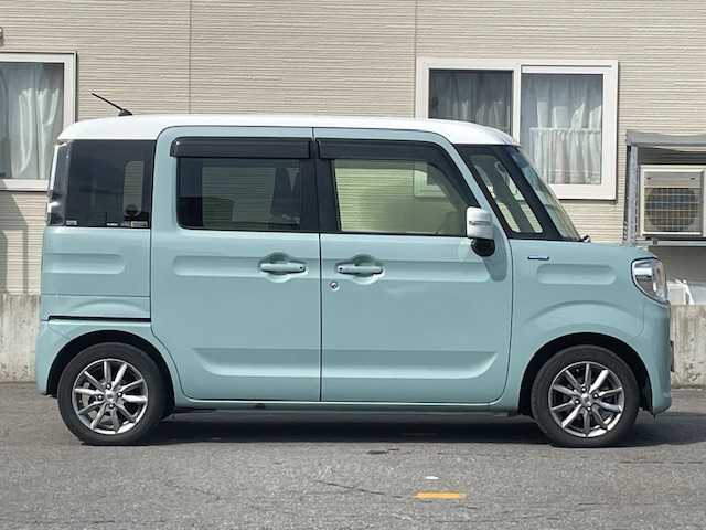 スズキ スペーシア HYBRID X 青森県 2020(令2)年 6.9万km オフブルーメタリック/ホワイト2トーン ワンオーナー/４WD/KENWOODナビ/AM/FM/CD/DVD/SD/USB/Bluetooth/フルセグ/衝突軽減システム/追従付きクルーズコントロール/パーキングアシスト/レーンアシスト/シートヒーター/ビルトインETC/両側パワースライドドア/社外ドライブレコーダー/オートライト/純正ドアバイザー/スペアキー/14インチ冬タイヤ車載/取扱説明書/保証書