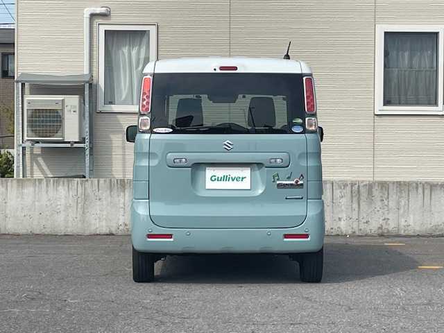 スズキ スペーシア HYBRID X 青森県 2020(令2)年 6.9万km オフブルーメタリック/ホワイト2トーン ワンオーナー/４WD/KENWOODナビ/AM/FM/CD/DVD/SD/USB/Bluetooth/フルセグ/衝突軽減システム/追従付きクルーズコントロール/パーキングアシスト/レーンアシスト/シートヒーター/ビルトインETC/両側パワースライドドア/社外ドライブレコーダー/オートライト/純正ドアバイザー/スペアキー/14インチ冬タイヤ車載/取扱説明書/保証書