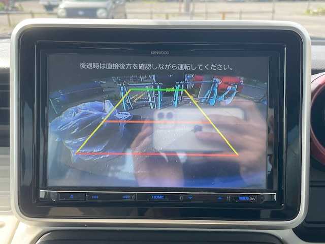 スズキ スペーシア HYBRID X 青森県 2020(令2)年 6.9万km オフブルーメタリック/ホワイト2トーン ワンオーナー/４WD/KENWOODナビ/AM/FM/CD/DVD/SD/USB/Bluetooth/フルセグ/衝突軽減システム/追従付きクルーズコントロール/パーキングアシスト/レーンアシスト/シートヒーター/ビルトインETC/両側パワースライドドア/社外ドライブレコーダー/オートライト/純正ドアバイザー/スペアキー/14インチ冬タイヤ車載/取扱説明書/保証書