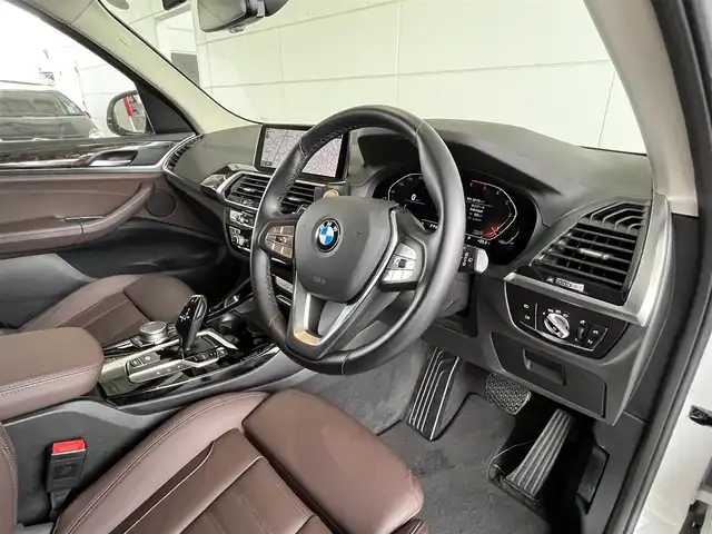 ＢＭＷ Ｘ３ xDrive20d Xライン 山形県 2021(令3)年 3.1万km ミネラルホワイト インテリジェントセーフティ/パワーバックドア/ブラウンレザーシート/前席パワーシート/シートヒーター/純正HDDナビ/地デジTV/【Bluetooth接続】/360°カメラ/ドライブレコーダー（前後撮影）/革巻きステアリング/ステアリングスイッチ/ミラー内蔵ETC/LEDヘッドライト/フォグライト/ウインカーミラー/コーナーセンサー/純正19インチアルミホイル/サイド/カーテンエアバッグ/コンフォートアクセス