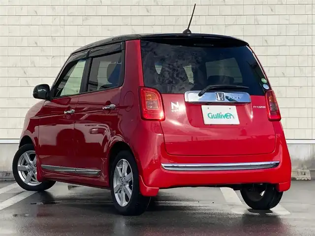 ホンダ Ｎ ＯＮＥ プレミアム Lパッケージ 静岡県 2013(平25)年 8.3万km ミラノレッド ツートンカラースタイル/純正メモリーナビ(VXM-122VFi)/　AM FM CD DVD Bluetooth SD/ETC/HIDオートヘッドライト/革巻きステアリング/ステアリングスイッチ/アイドリングストップ/スマートキー＆プッシュスタート/フロントフォグランプ/フルセグTV/バックモニター/純正14インチアルミホイール