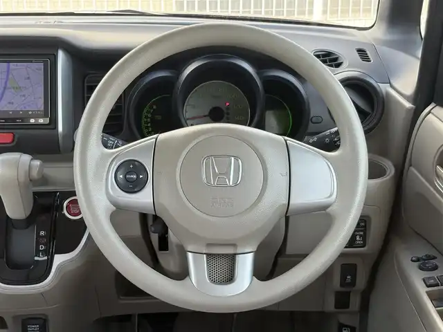 ホンダ Ｎ ＢＯＸ G Lパッケージ 山口県 2013(平25)年 4万km プレミアムディープロッソパール 両側パワースライドドア/社外メモリナビ フルセグTV CD DVD/バックカメラ/HIDオートヘッドライト/スマートキー/横滑り防止/革調シートカバー/アルミホイール